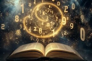 numerology life path number mystical numbers glowing soft spiritual atmosphere