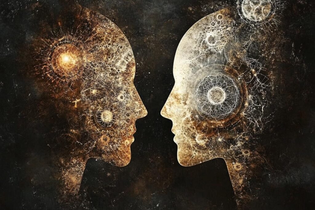 person reflecting on relationships soft emotional atmosphere introspective calm light