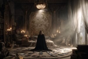 tarot cards on table with soft light and intuitive mystical atmosphere beginner tarot reading